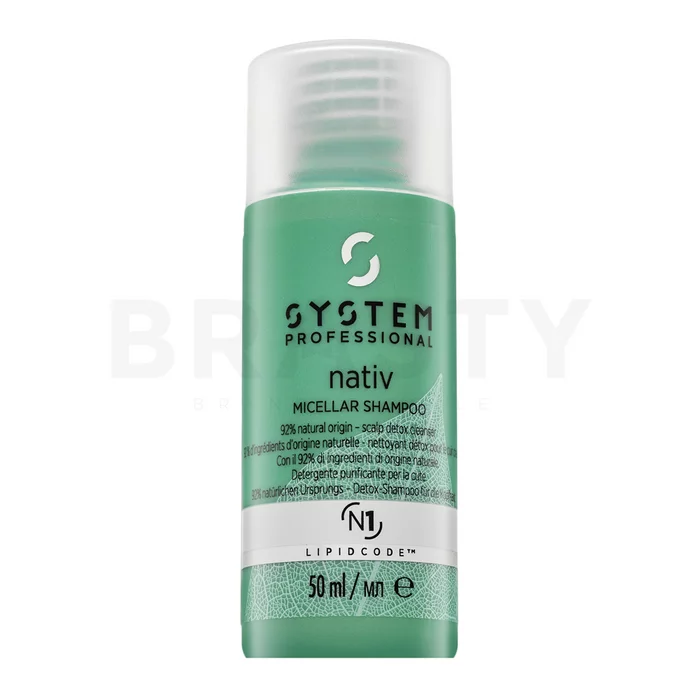 System Professional Nativ Micellar Shampoo hloubkově čistící šampon pro revitalizaci vlasů 50 ml