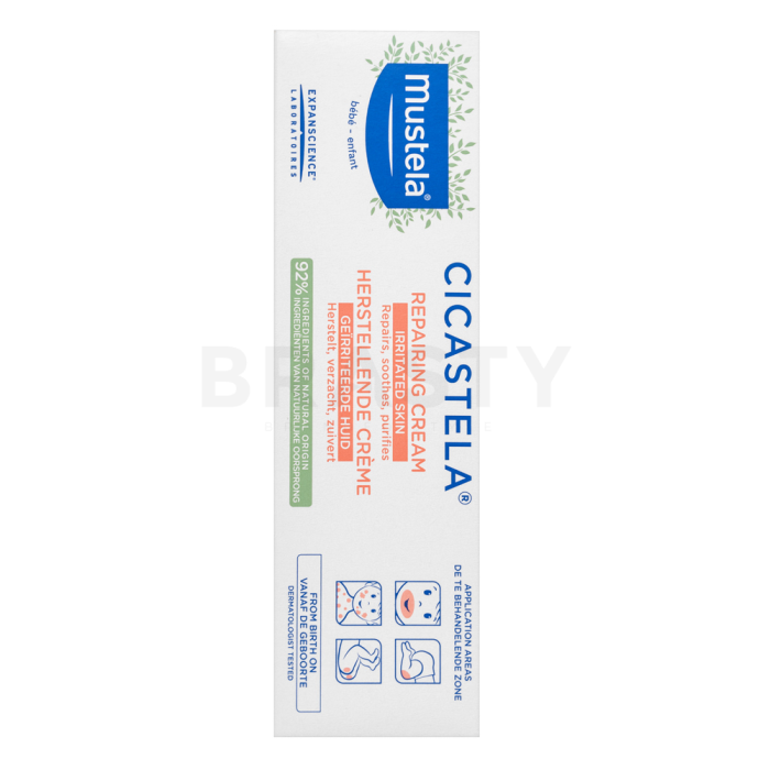 Mustela Cicastela Repairing Cream vysušující reparativní sprej s obsahem mědi a zinku pro děti 40 ml