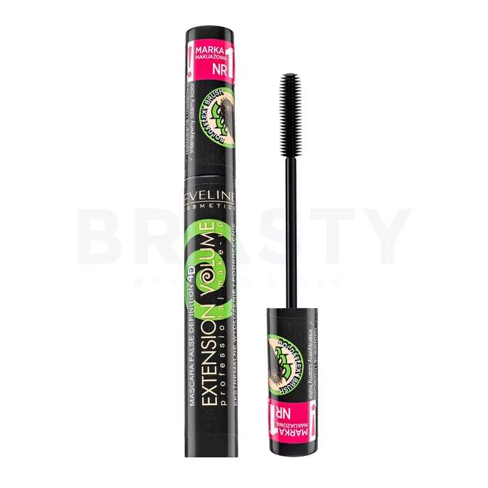 Eveline Extension Volume False Definition 4D Mascara mascara voor wimperverlenging en volume Black 10 ml