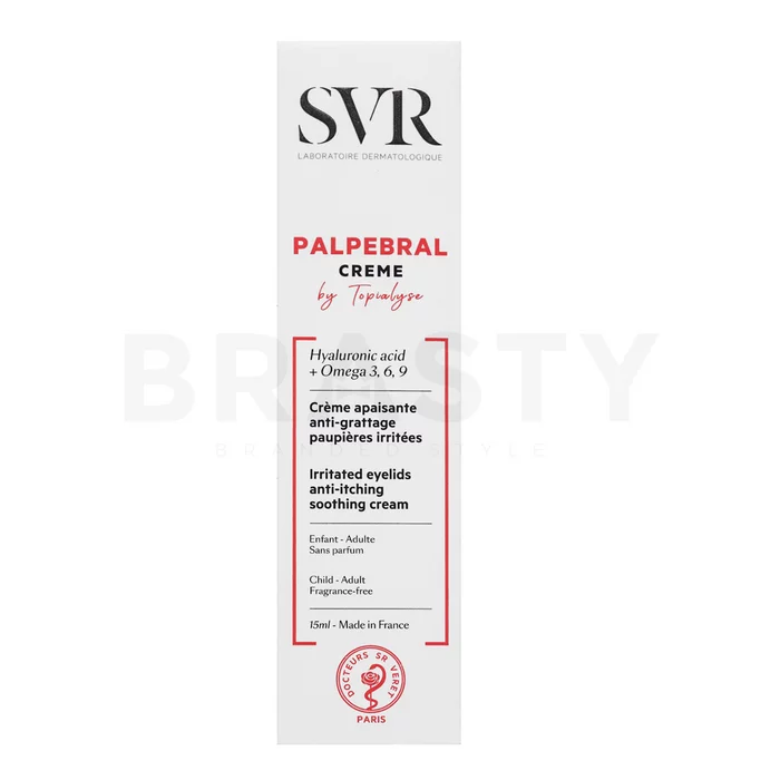 SVR Palpebral by Topialyse oční krém proti podráždění pokožky 15 ml
