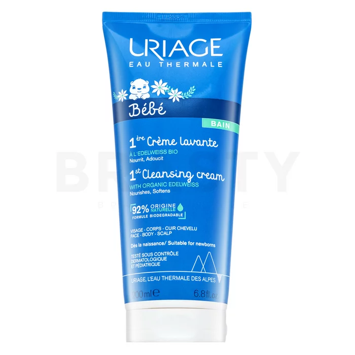 Uriage Bébé výživný ochranný čistící krém 1st Cleansing Cream with Organic Edelweiss 200 ml