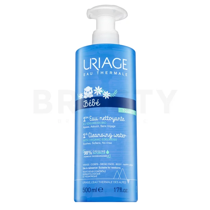 Uriage Bébé voda za čiščenje 1st Cleansing Water with Organic Edelweiss 500 ml