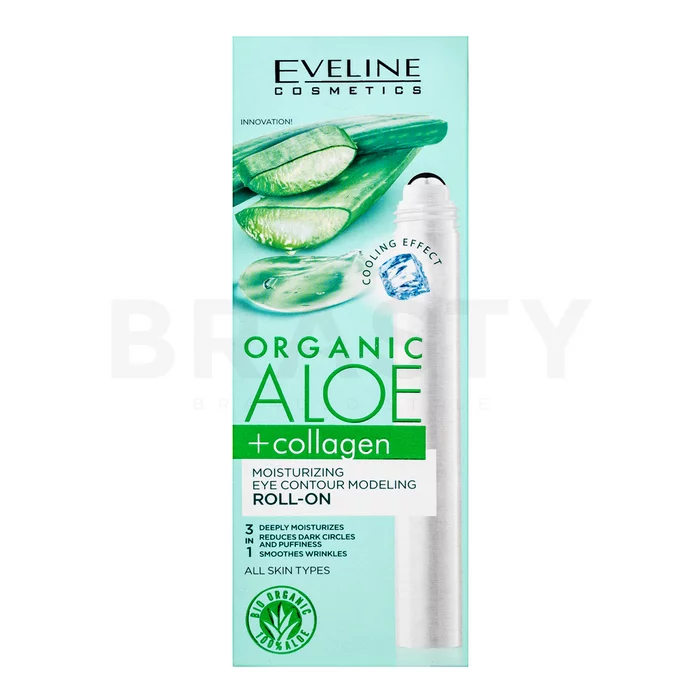 Eveline roll-on Organic Aloe+Collagen Moisturizing Roll On Eye Contour 15 ml