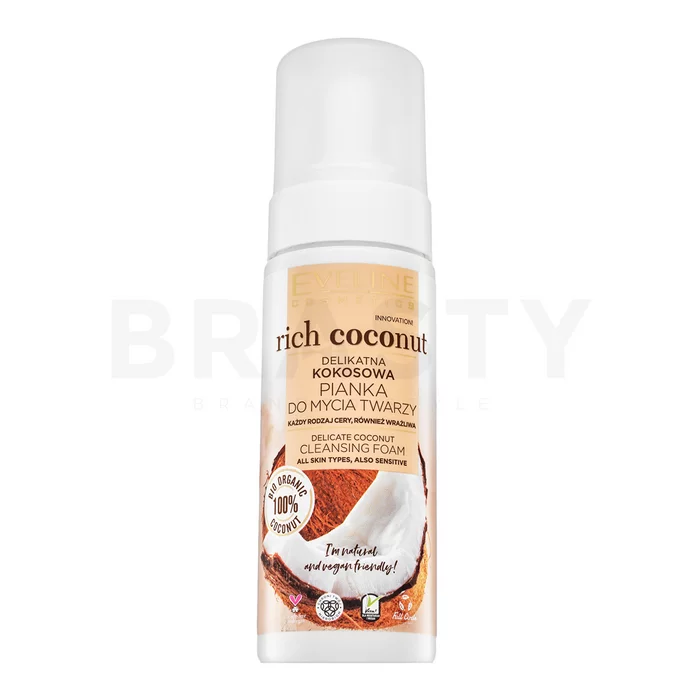 Eveline Rich Coconut Cleansing Foam pianka czyszcząca do wszystkich typów skóry 150 ml