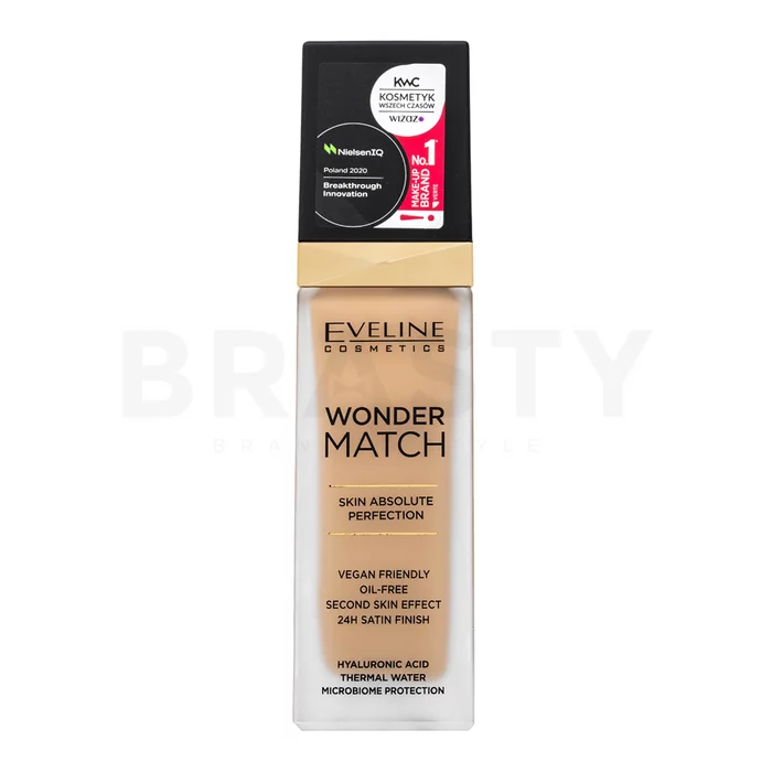 Eveline Wonder Match Skin Absolute Perfection dugotrajna šminka za ujednačenu i prosvijetljenu kožu 10 Light Vanilla 30 ml