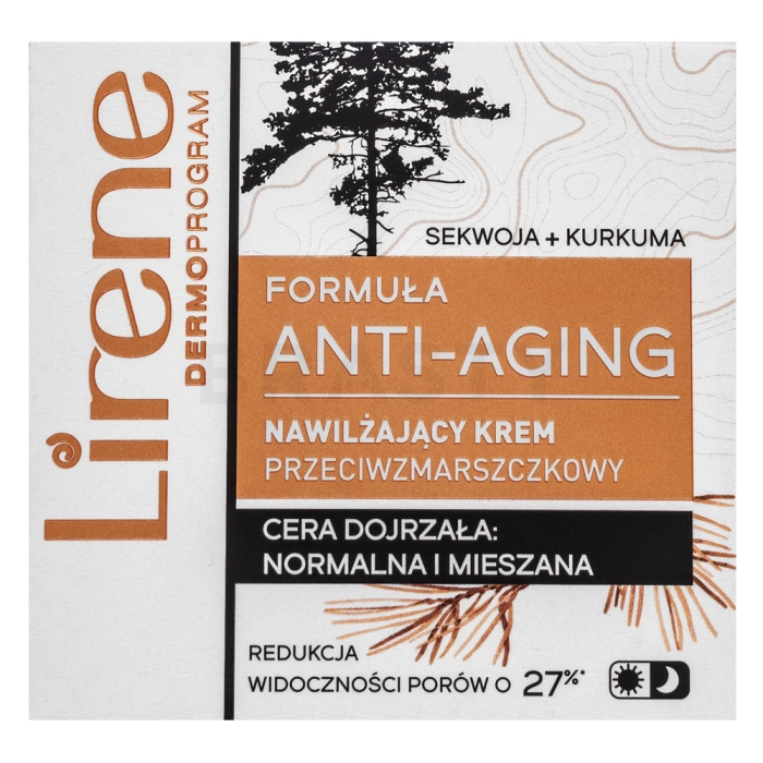 Lirene Formuła Anti-Aging Cream Sequoia & Curcuma crema nutritiva para piel madura 50 ml
