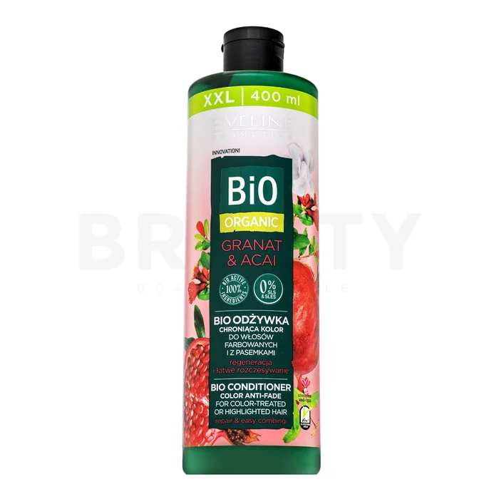 Eveline Bio Organic Granat & Acai Bio Conditioner vyživující kondicionér pro barvené vlasy 400 ml