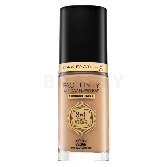 Max Factor Facefinity All Day Flawless Flexi-Hold 3in1 Primer Concealer Foundation SPF20 fond de ten lichid 3in1 62 30 ml