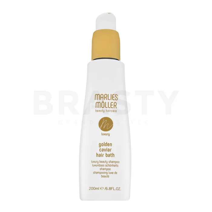 Marlies Möller Luxury Golden Caviar Hair Bath posilující šampon pro poškozené vlasy 200 ml
