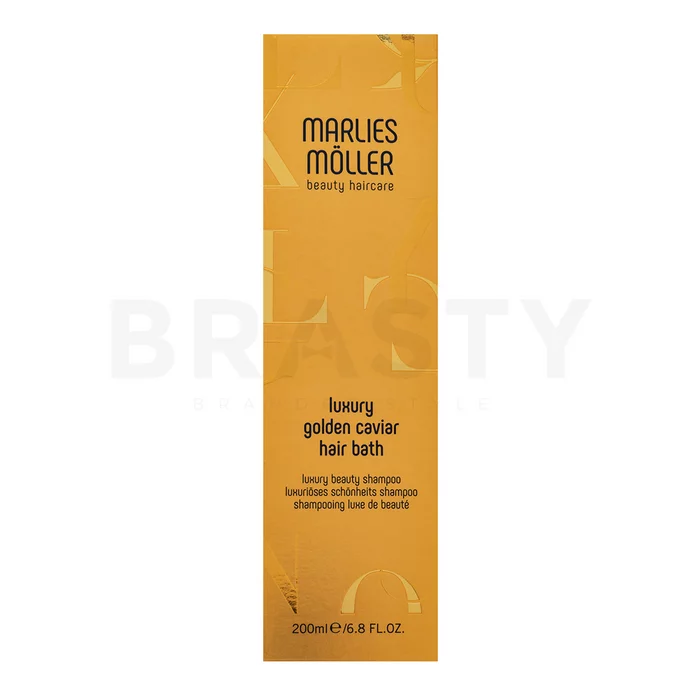 Marlies Möller Luxury Golden Caviar Hair Bath posilující šampon pro poškozené vlasy 200 ml