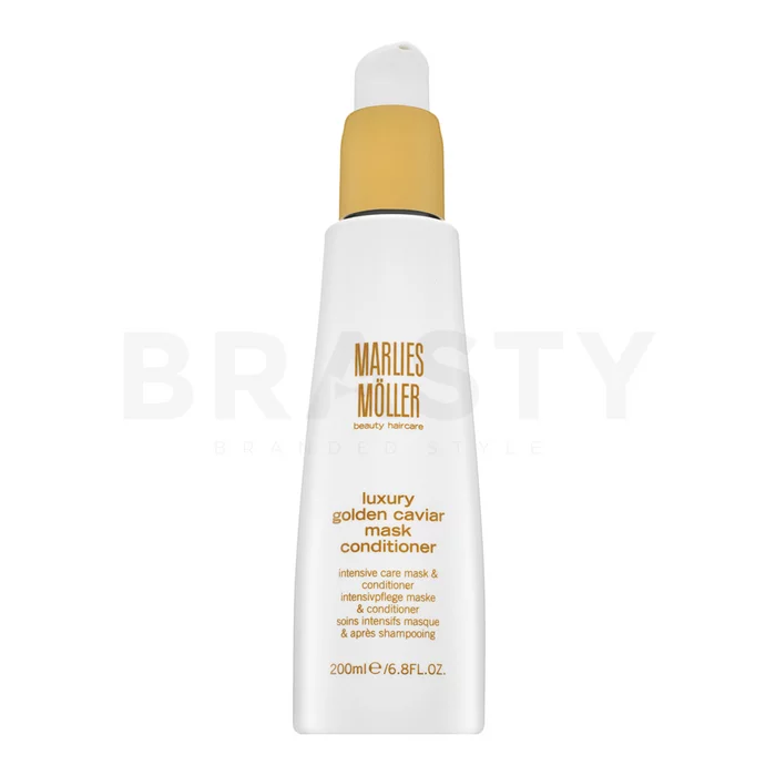 Marlies Möller Luxury Golden Caviar Mask Conditioner posilující kondicionér pro poškozené vlasy 200 ml