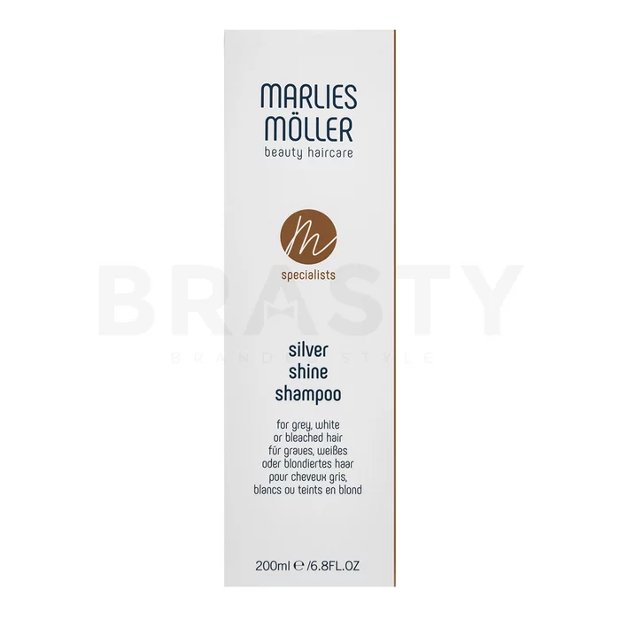 Marlies Möller Specialists Silver Shine Shampoo vyživující šampon pro platinově blond a šedivé vlasy 200 ml