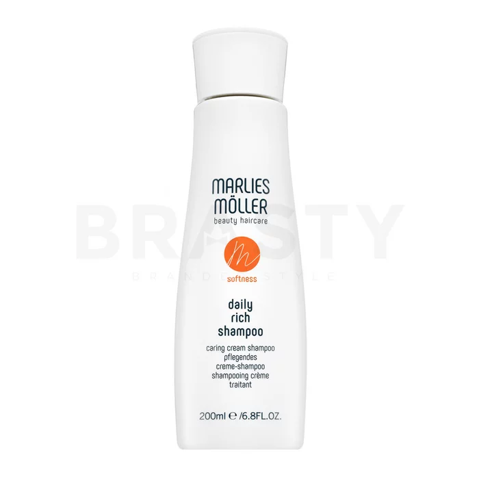 Marlies Möller Softness Daily Rich Shampoo glättendes Shampoo für widerspenstiges und geschädigtes Haar 200 ml