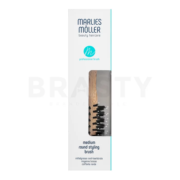 Marlies Möller Medium Round Styling Brush haarborstel met Nylon en Varkenshaar
