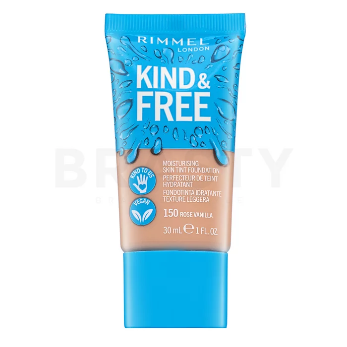 Rimmel London Kind & Free Moisturising Skin Tint Foundation tekutý make-up pro sjednocenou a rozjasněnou pleť 150 30 ml