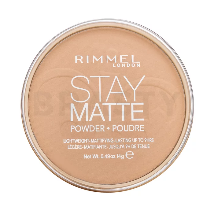 Rimmel London Stay Matte Long Lasting Pressed Powder puder z formułą matującą 006 Warm Beige 14 g