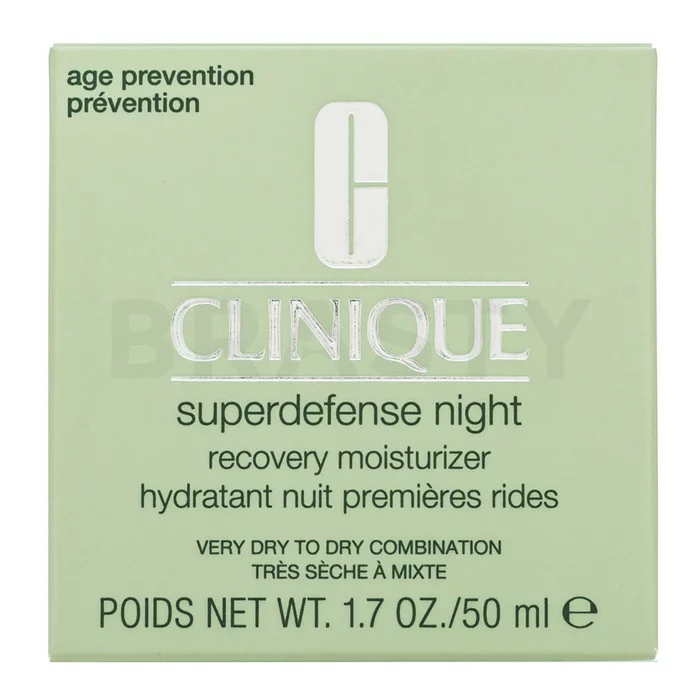 Clinique Superdefense Night suero facial nocturno Superdefense Night Recovery Moisturizer 1/2 Very Dry To Dry 50 ml
