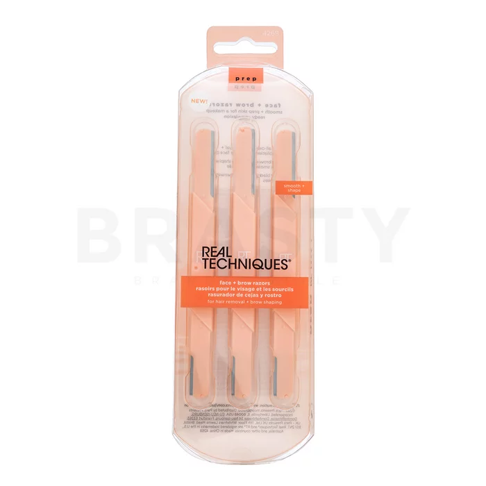 Real Techniques Face and Brow Razors 3 pcs brici pentru sprancene