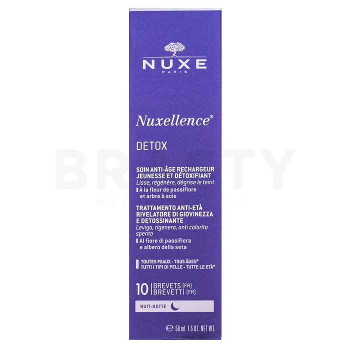 Nuxe Nuxellence Detox multiaktivní detoxikační krém na noc proti stárnutí pleti 50 ml