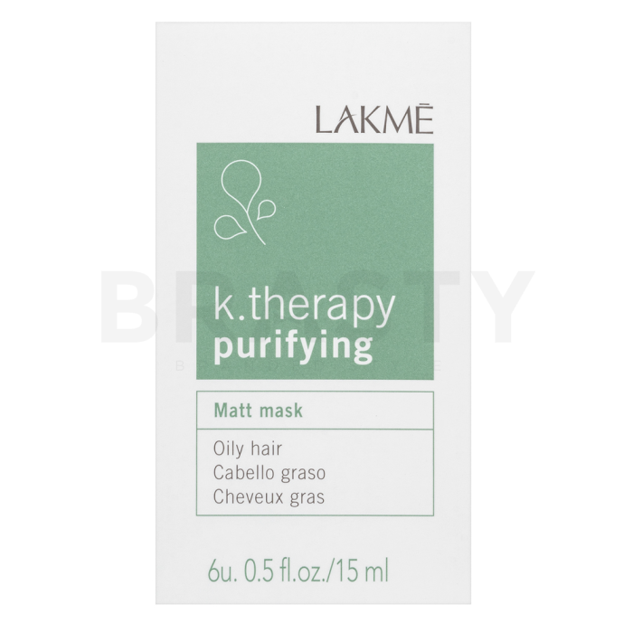 Lakmé K.Therapy Purifying Matt Mask peeling șampon pentru păr gras 6 x 15 ml