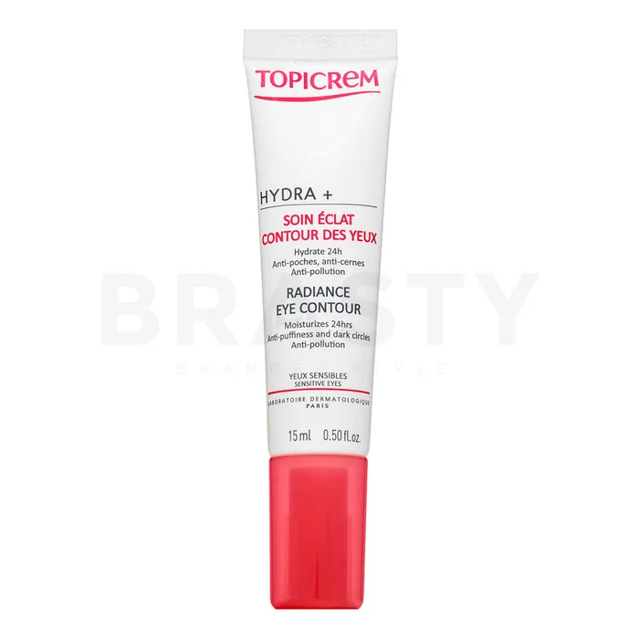 Topicrem HYDRA+ Radiance Eye Contour crema illuminante per gli occhi 15 ml