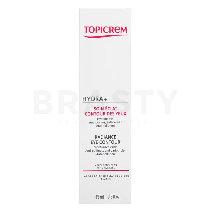 Topicrem HYDRA+ Radiance Eye Contour crema illuminante per gli occhi 15 ml