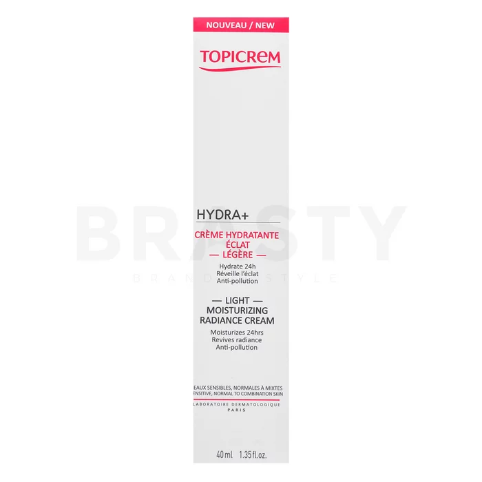 Topicrem HYDRA+ Light Moisturizing Radiance Cream huidcrème met hydraterend effect 40 ml