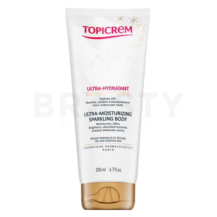 Topicrem Ultra-Moisturizing Sparkling Body hydratační tělové mléko se třpytkami 200 ml