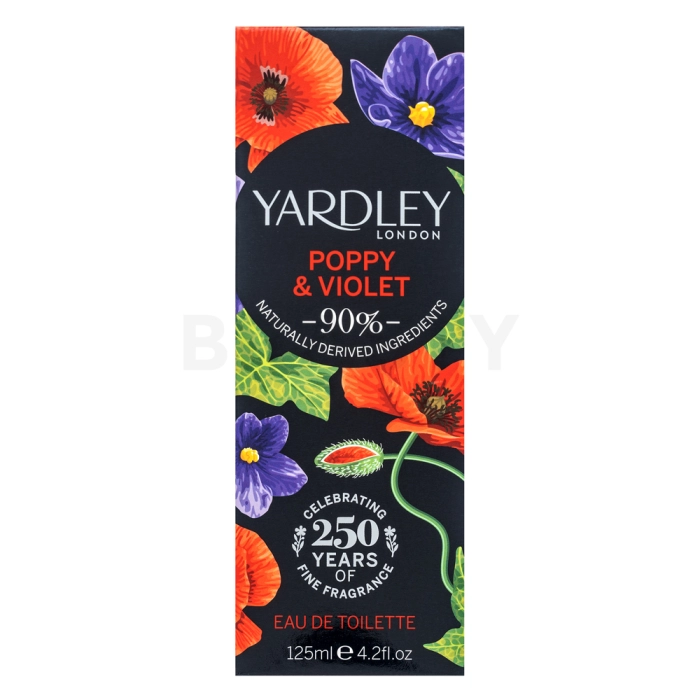 Yardley Poppy and Violet Eau de Toilette for women 125 ml