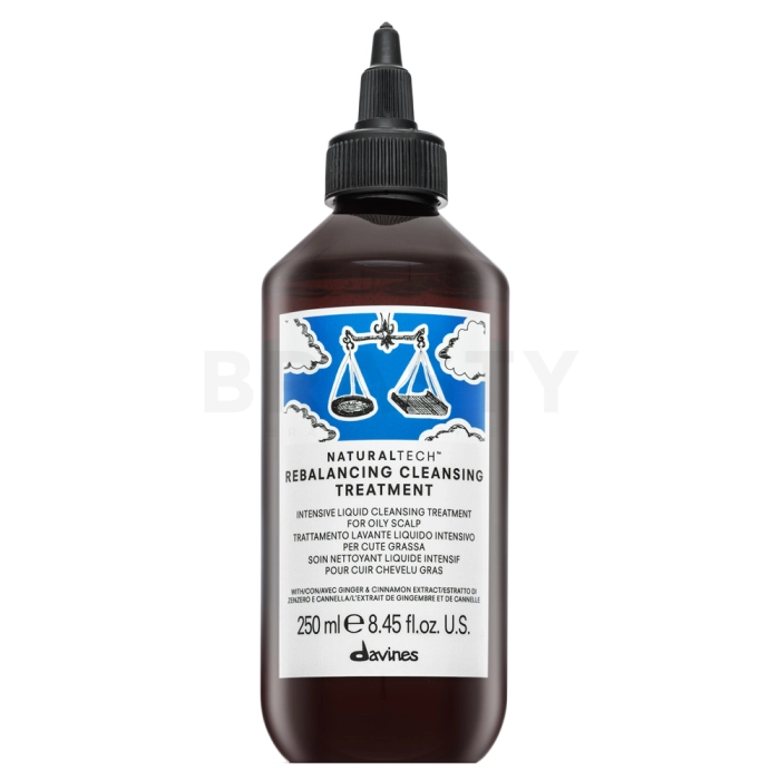 Davines Natural Tech Rebalancing Cleansing Treatment vlasová kúra pro rychle se mastící vlasy 250 ml