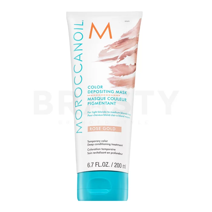 Moroccanoil Color Depositing Mask vyživující maska s barevnými pigmenty Rose Gold 200 ml