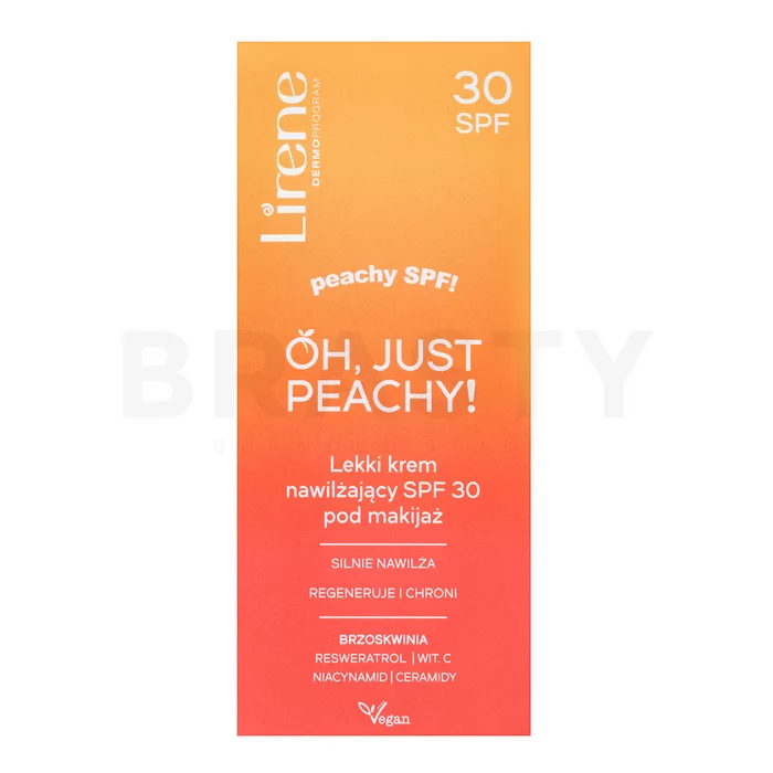 Lirene Oh, Just Peachy! Light Moisturizing Cream SPF 30 pleťový krém s hydratačním účinkem 50 ml