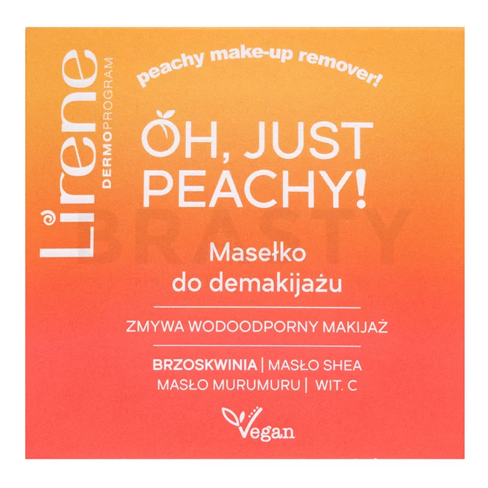 Lirene Oh, Just Peachy! Make-up Remover Butter hloubkově vyživující máslo k odstranění odolného a voděodolného make-upu 45 g