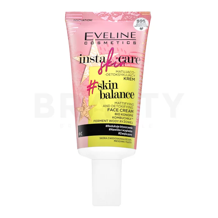 Eveline Insta Skin Care krema za detoksikaciju Skin Balance Mattifying And Detoxifying Face Cream 50 ml
