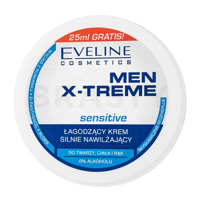 Eveline Men X-treme Sensitive Soothing Intensly Moisturising Cream hydratační krém pro muže 100 ml
