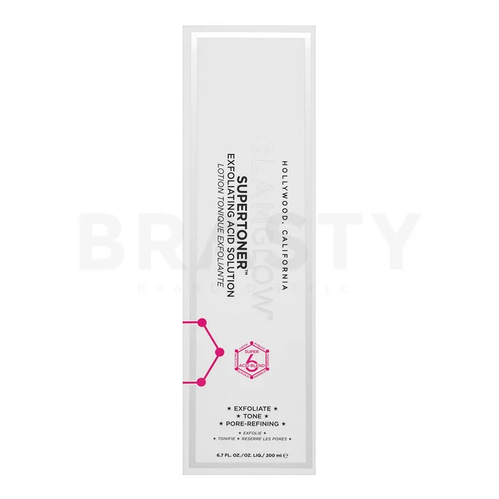 Glamglow Super Toner Exfoliating Acid Solution tisztító tonik 200 ml