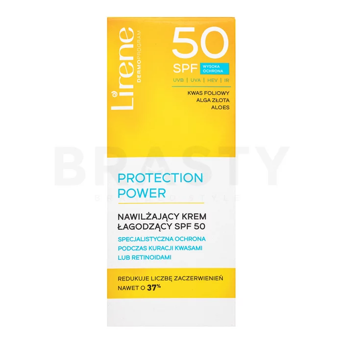 Lirene Protection Power Moisturizing Cream krém na opalování na obličej 50 ml