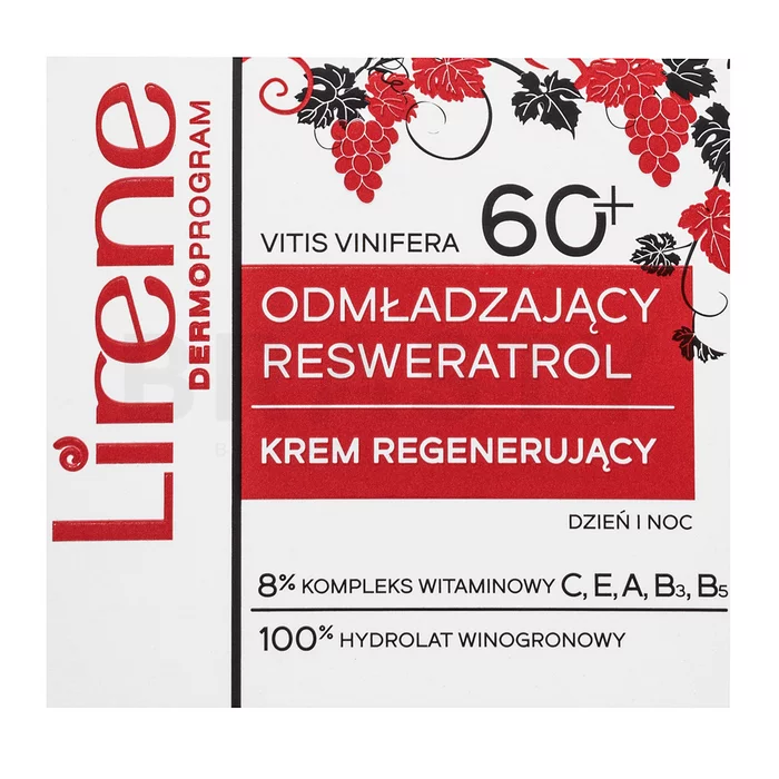 Lirene Resveratol Regenerating Cream 60+ regenerační krém proti vráskám 50 ml