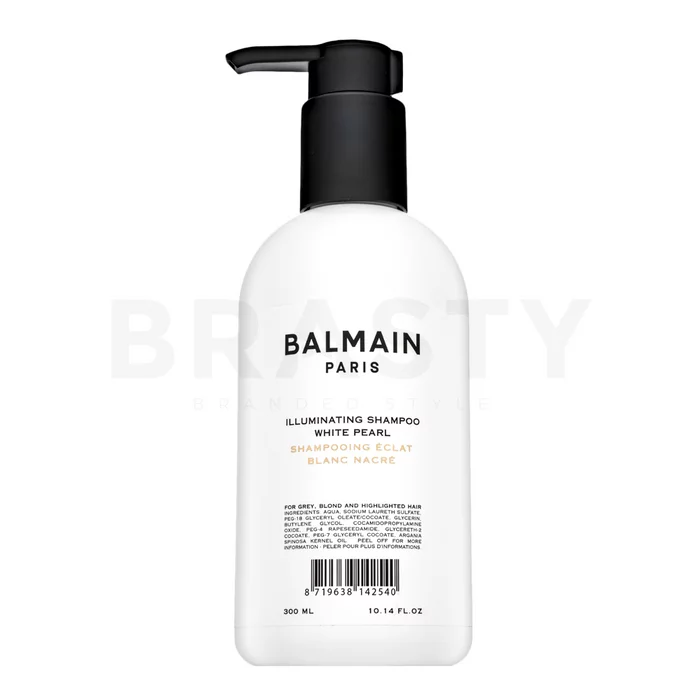 Balmain Illuminating Shampoo White Pearl brightening shampoo to neutralize yellow tones 300 ml