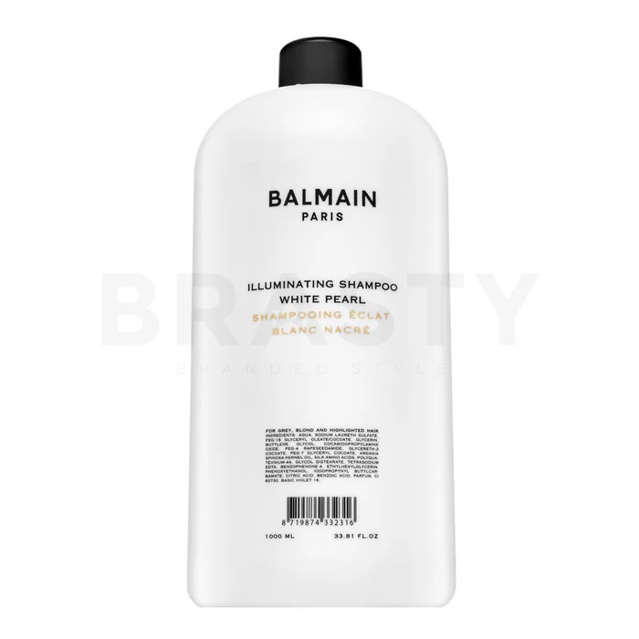 Balmain Illuminating Shampoo White Pearl șampon pentru strălucire pentru neutralizarea nuanțelor de galben 1000 ml