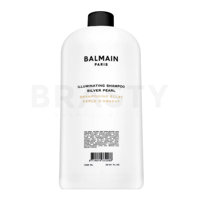 Balmain Illuminating Shampoo Silver Pearl szampon rozjaśniający o działaniu neutralizującym żółte odcienie 1000 ml