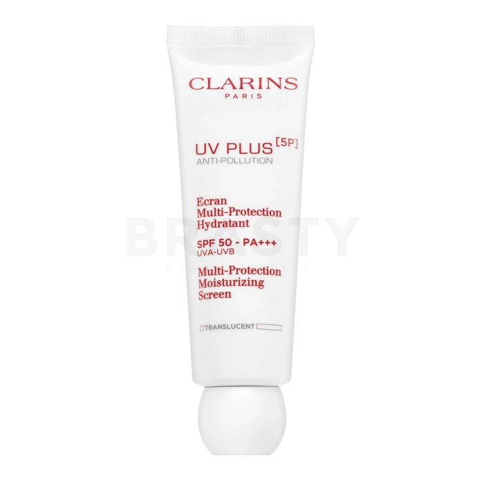 Clarins UV Plus hydratační a ochranný fluid Anti-Pollution Multi-Protection Moisturizing Screen Translucent 50 ml