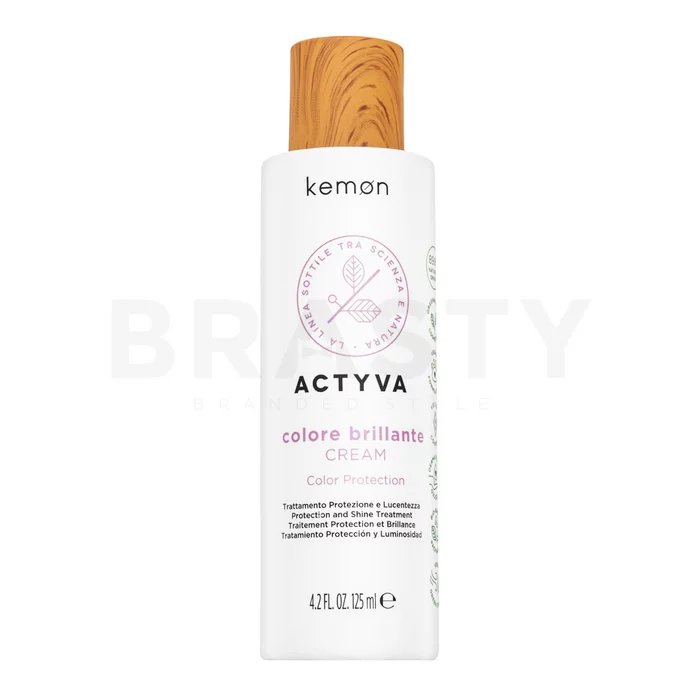 Kemon Actyva Colore Brilliante Cream ochranný krém pro barvené vlasy 125 ml