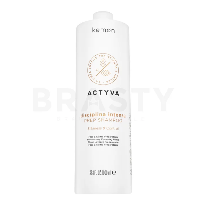 Kemon Actyva Disciplina Intensa Prep Shampoo hloubkově čistící šampon pro hrubé a nepoddajné vlasy 1000 ml