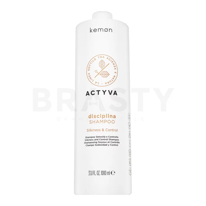 Kemon Actyva Disciplina Shampoo wygładzający szampon do włosów grubych i trudnych do ułożenia 1000 ml