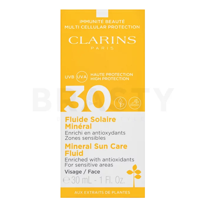 Clarins Sun Care krema za sunčanje Mineral Fluid SPF30 Face 30 ml