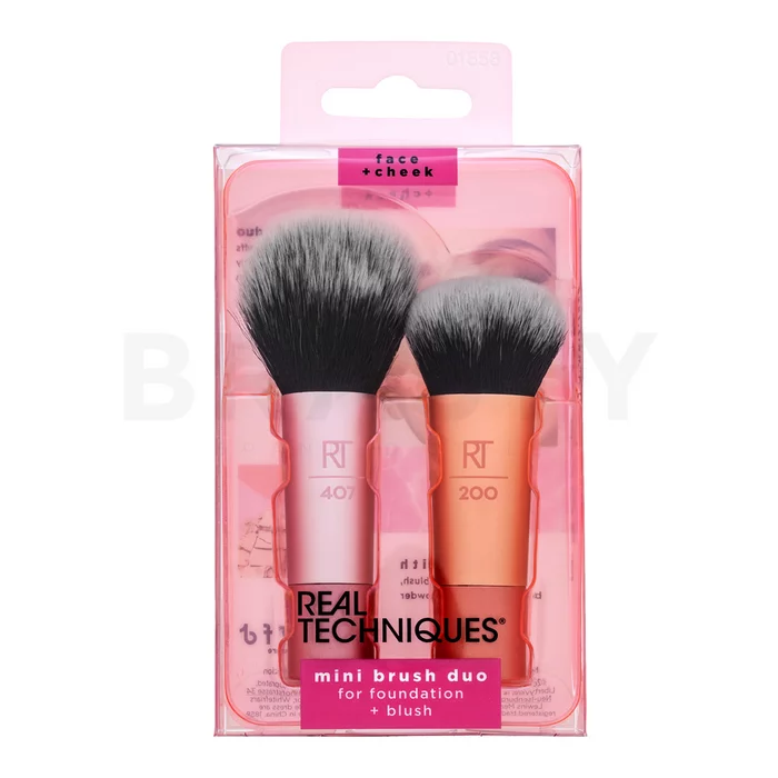 Real Techniques Mini Foundation & Blush Brush Duo sada štětců