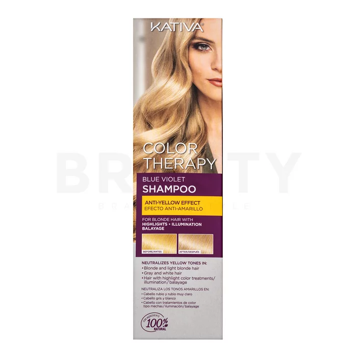 Kativa Color Therapy Blue Violet Shampoo bezsulfátový šampon 250 ml