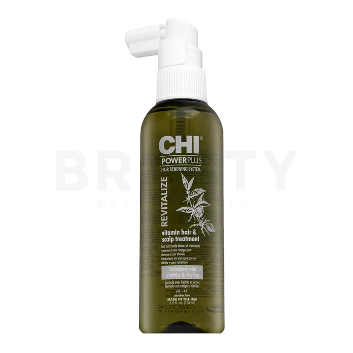 CHI Power Plus Revitalize Vitamin Hair & Scalp Treatment njega kose bez ispiranja za osjeljivo vlasište 104 ml