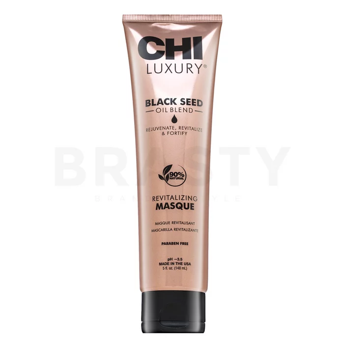 CHI Luxury Black Seed Oil Revitalizing Masque vyživující maska pro suché a poškozené vlasy 148 ml